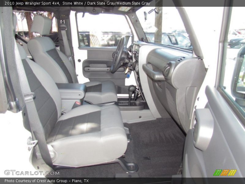 Stone White / Dark Slate Gray/Medium Slate Gray 2010 Jeep Wrangler Sport 4x4