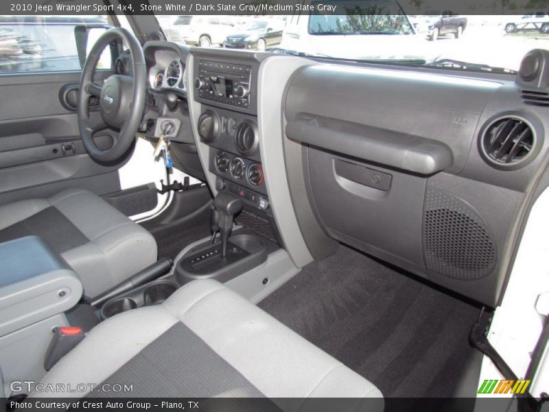Stone White / Dark Slate Gray/Medium Slate Gray 2010 Jeep Wrangler Sport 4x4