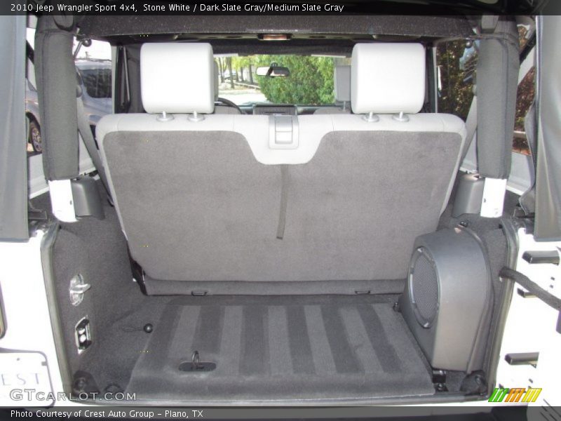 Stone White / Dark Slate Gray/Medium Slate Gray 2010 Jeep Wrangler Sport 4x4