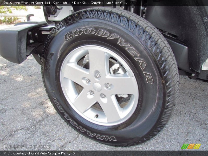 Stone White / Dark Slate Gray/Medium Slate Gray 2010 Jeep Wrangler Sport 4x4