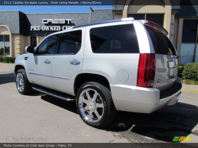 Silver Lining Metallic / Ebony/Ebony 2011 Cadillac Escalade Luxury