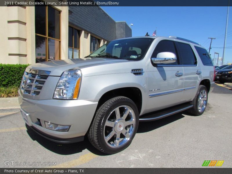 Silver Lining Metallic / Ebony/Ebony 2011 Cadillac Escalade Luxury
