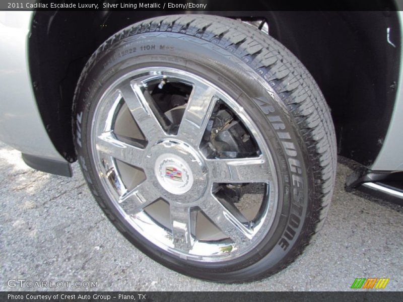 Silver Lining Metallic / Ebony/Ebony 2011 Cadillac Escalade Luxury