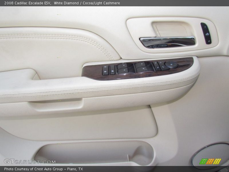 White Diamond / Cocoa/Light Cashmere 2008 Cadillac Escalade ESV