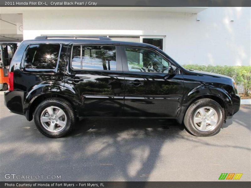 Crystal Black Pearl / Gray 2011 Honda Pilot EX-L