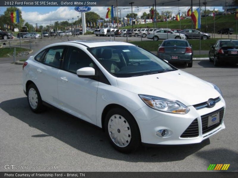 Oxford White / Stone 2012 Ford Focus SE SFE Sedan