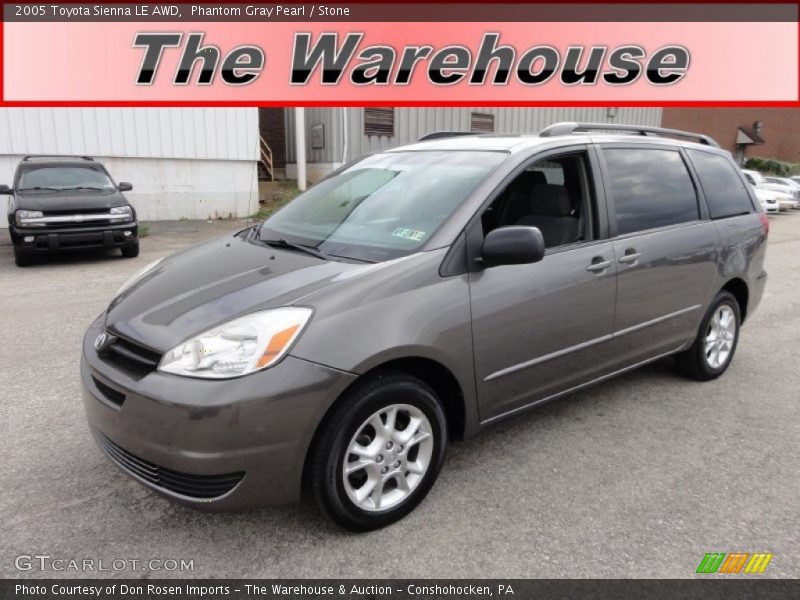 Phantom Gray Pearl / Stone 2005 Toyota Sienna LE AWD