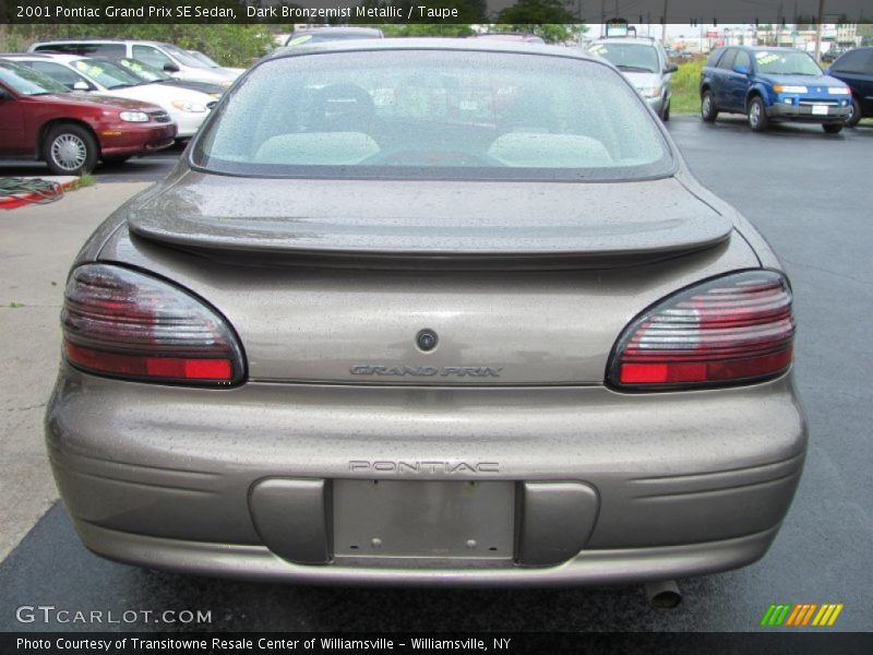 Dark Bronzemist Metallic / Taupe 2001 Pontiac Grand Prix SE Sedan