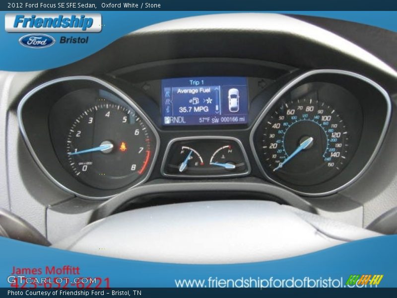 Oxford White / Stone 2012 Ford Focus SE SFE Sedan