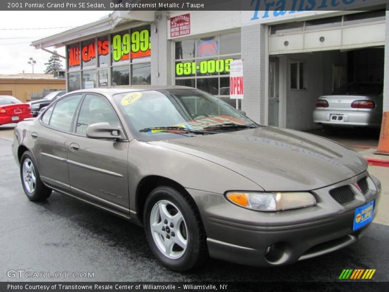 Dark Bronzemist Metallic / Taupe 2001 Pontiac Grand Prix SE Sedan