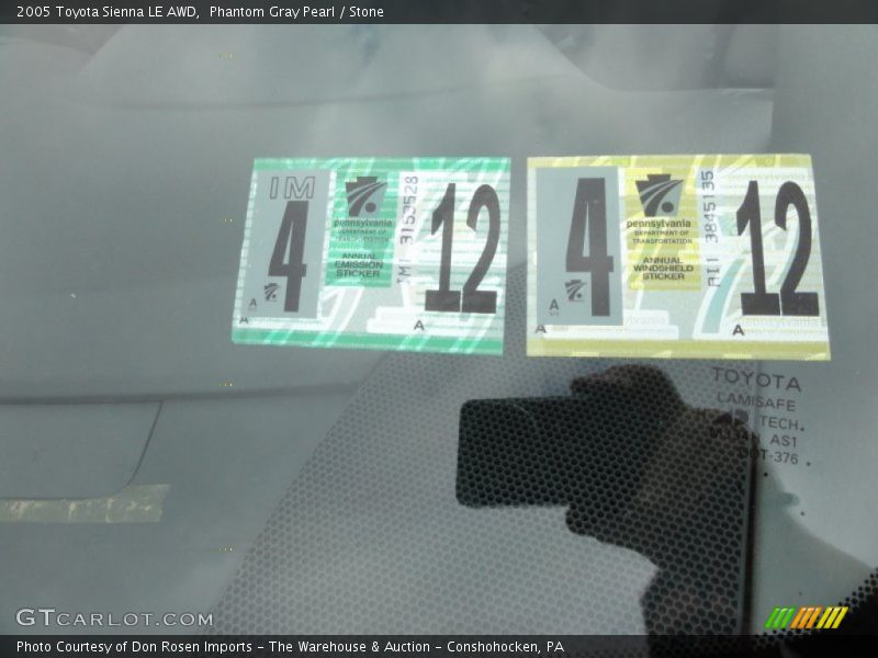 Phantom Gray Pearl / Stone 2005 Toyota Sienna LE AWD