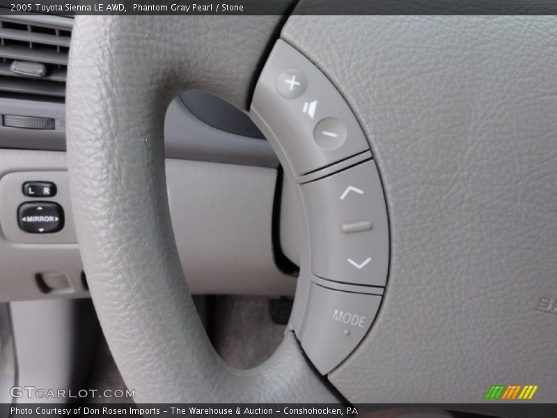 Controls of 2005 Sienna LE AWD