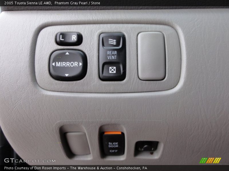 Controls of 2005 Sienna LE AWD