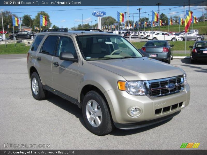 Gold Leaf Metallic / Camel 2012 Ford Escape XLT