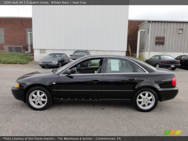 Brilliant Black / Opal Gray 1999 Audi A4 2.8 quattro Sedan