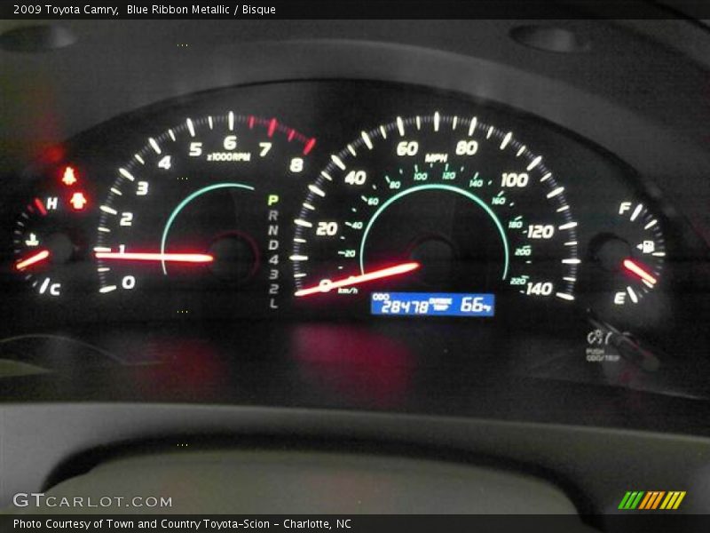 Blue Ribbon Metallic / Bisque 2009 Toyota Camry