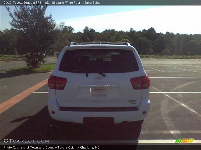 Blizzard White Pearl / Sand Beige 2012 Toyota Sequoia SR5 4WD