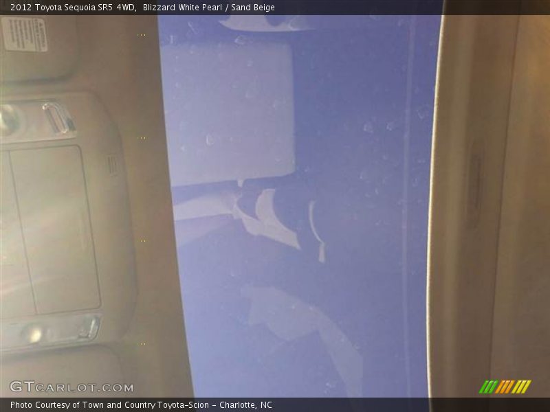 Blizzard White Pearl / Sand Beige 2012 Toyota Sequoia SR5 4WD