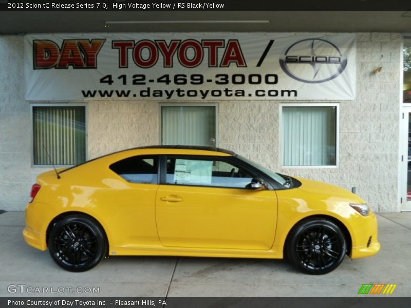 High Voltage Yellow / RS Black/Yellow 2012 Scion tC Release Series 7.0