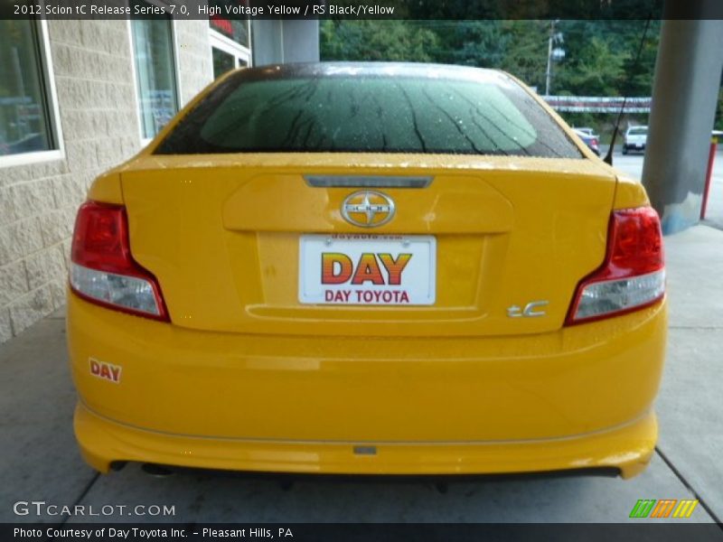 High Voltage Yellow / RS Black/Yellow 2012 Scion tC Release Series 7.0