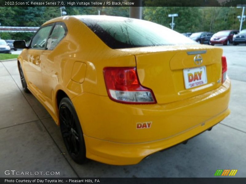 High Voltage Yellow / RS Black/Yellow 2012 Scion tC Release Series 7.0