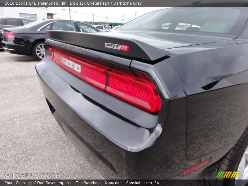 Brilliant Black Crystal Pearl / Dark Slate Gray 2010 Dodge Challenger SRT8
