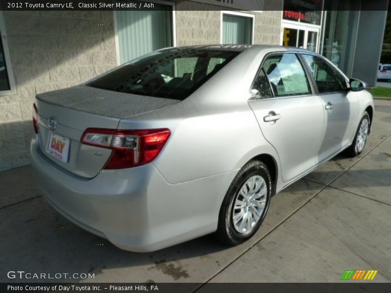 Classic Silver Metallic / Ash 2012 Toyota Camry LE