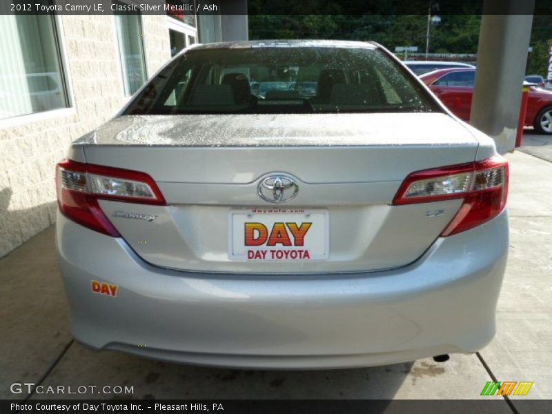 Classic Silver Metallic / Ash 2012 Toyota Camry LE