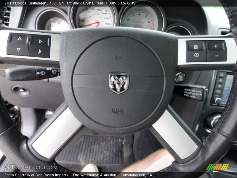 Brilliant Black Crystal Pearl / Dark Slate Gray 2010 Dodge Challenger SRT8