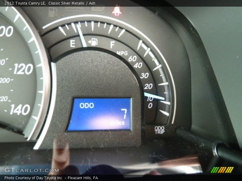 Classic Silver Metallic / Ash 2012 Toyota Camry LE