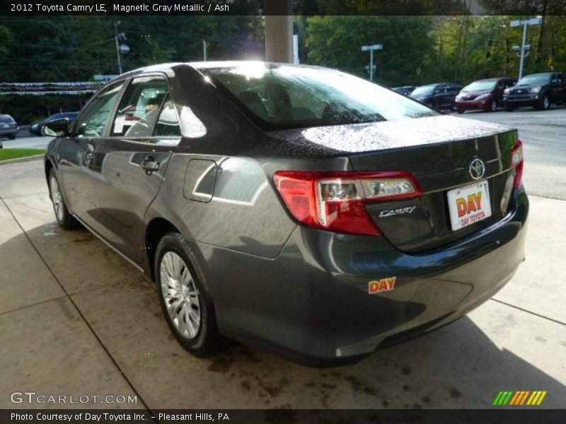 Magnetic Gray Metallic / Ash 2012 Toyota Camry LE