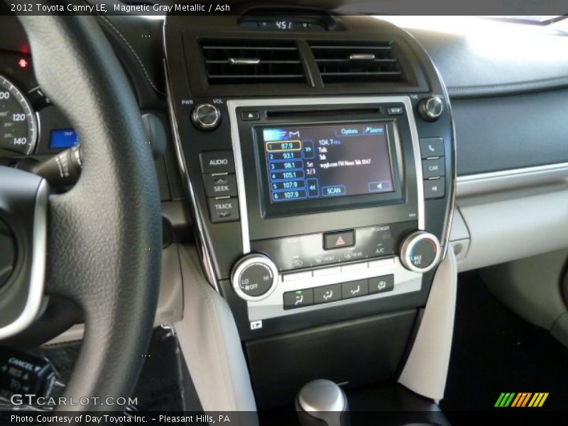 Magnetic Gray Metallic / Ash 2012 Toyota Camry LE