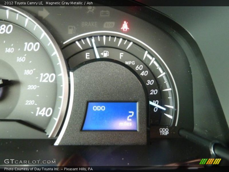 Magnetic Gray Metallic / Ash 2012 Toyota Camry LE