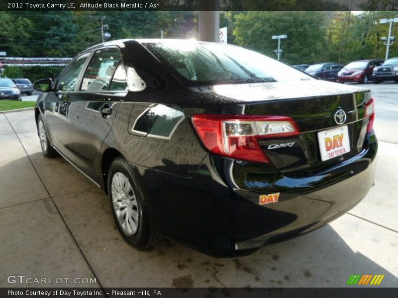 Attitude Black Metallic / Ash 2012 Toyota Camry LE