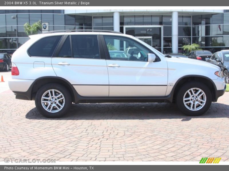 Titanium Silver Metallic / Beige 2004 BMW X5 3.0i