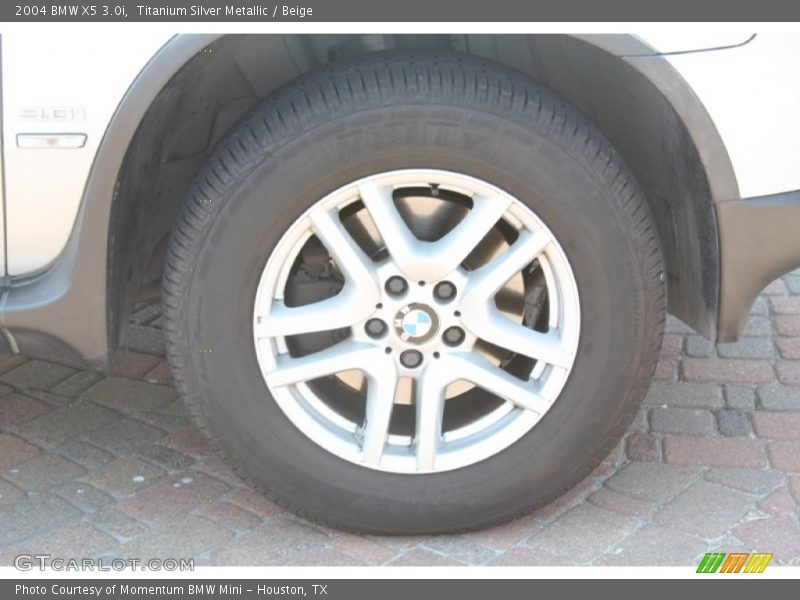Titanium Silver Metallic / Beige 2004 BMW X5 3.0i
