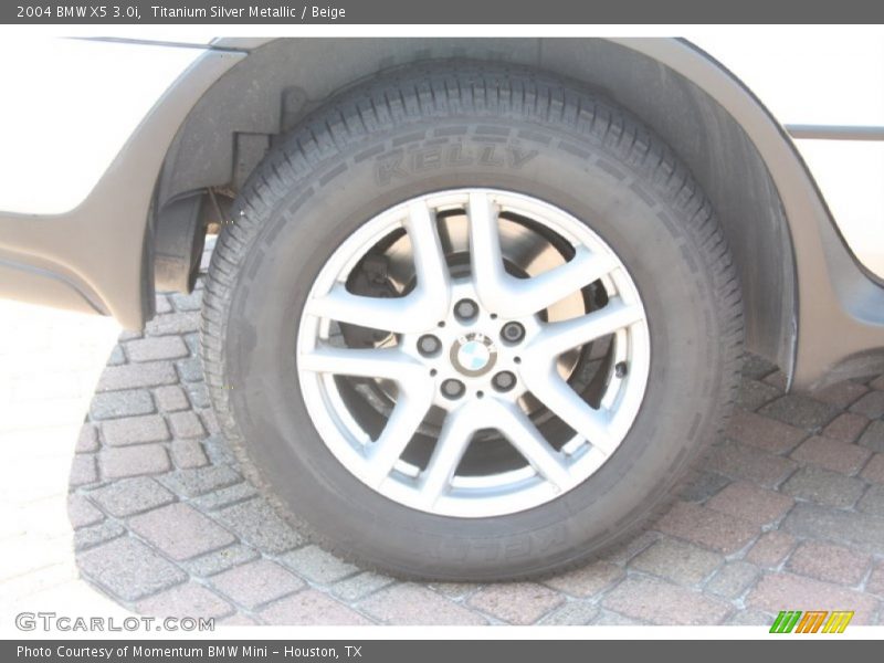 Titanium Silver Metallic / Beige 2004 BMW X5 3.0i