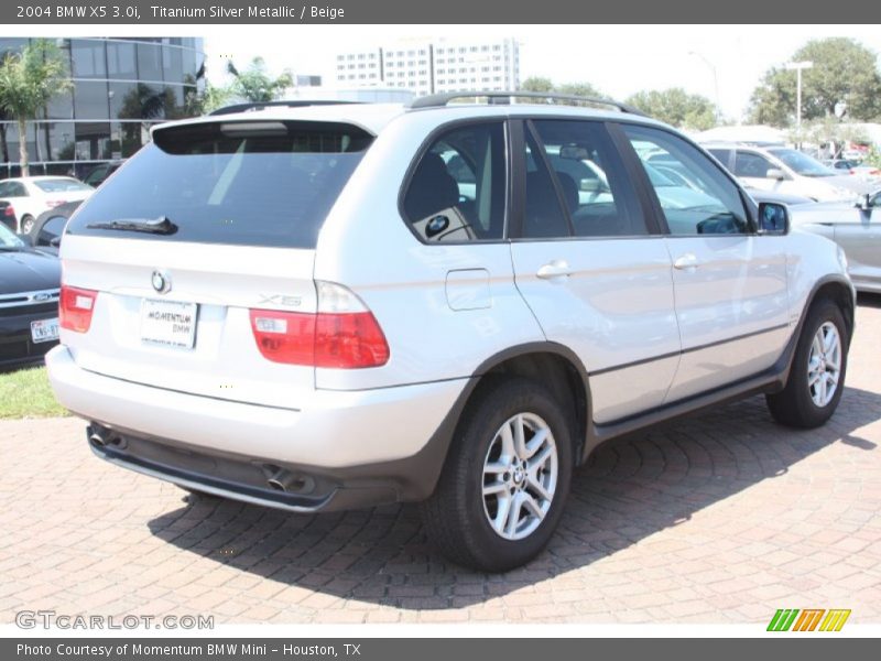 Titanium Silver Metallic / Beige 2004 BMW X5 3.0i