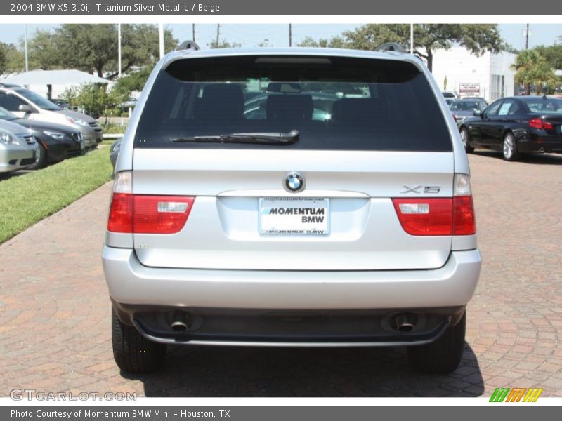 Titanium Silver Metallic / Beige 2004 BMW X5 3.0i