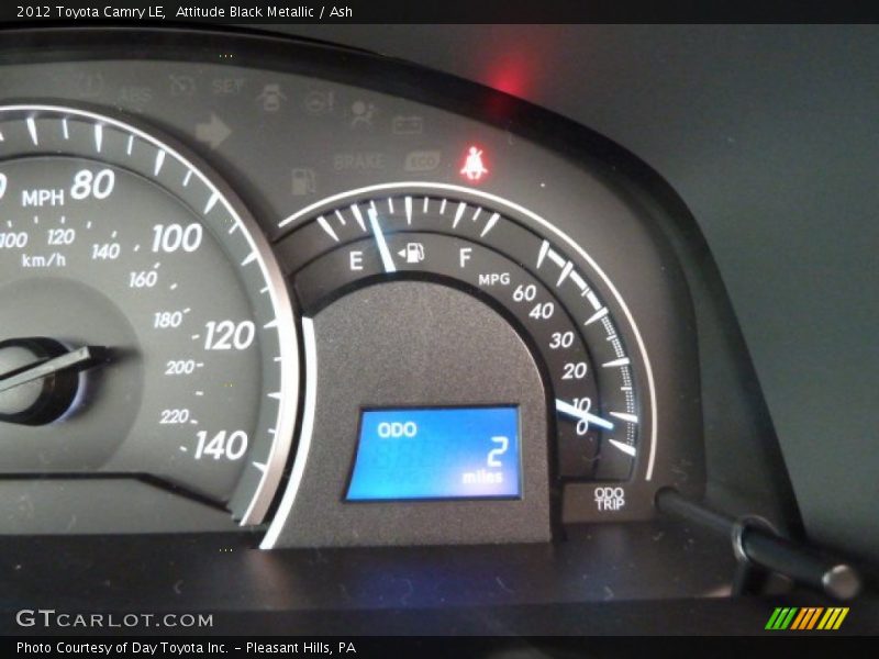 Attitude Black Metallic / Ash 2012 Toyota Camry LE