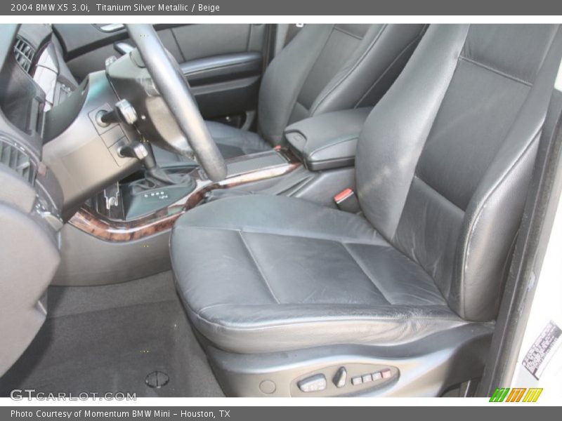 Titanium Silver Metallic / Beige 2004 BMW X5 3.0i