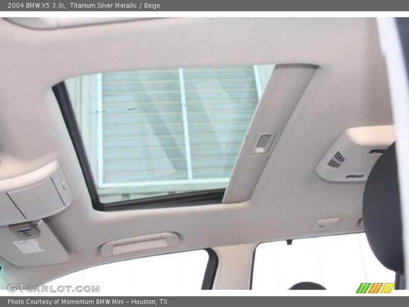 Titanium Silver Metallic / Beige 2004 BMW X5 3.0i