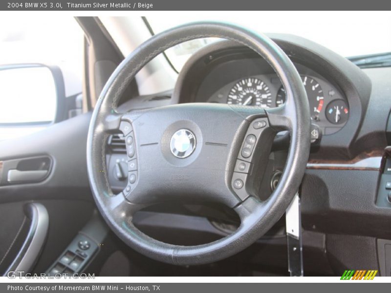 Titanium Silver Metallic / Beige 2004 BMW X5 3.0i