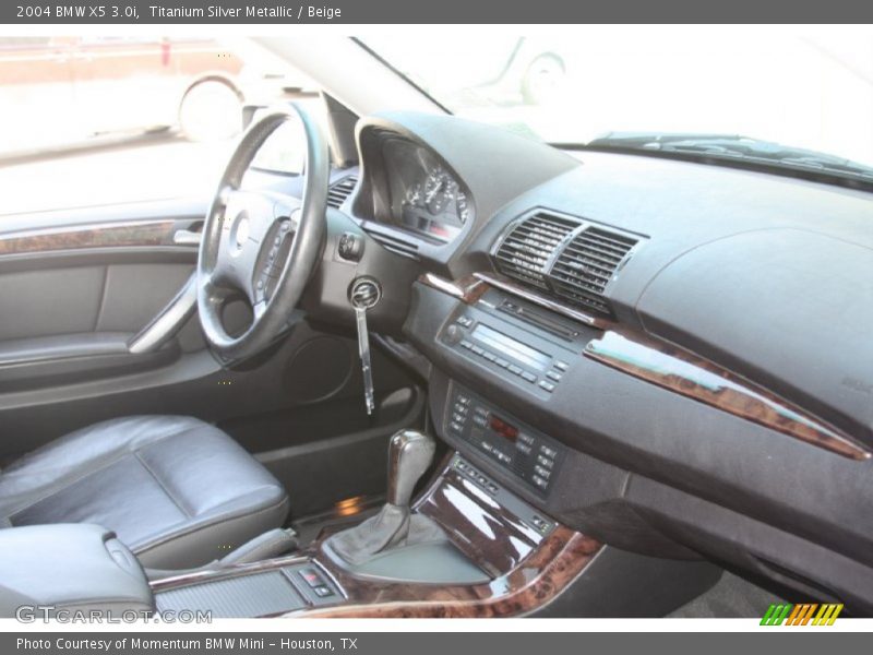 Titanium Silver Metallic / Beige 2004 BMW X5 3.0i