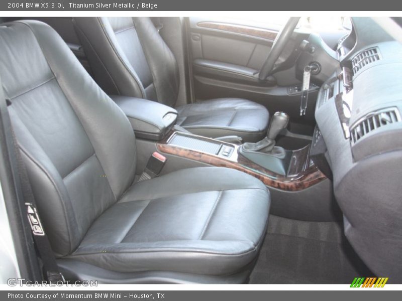 Titanium Silver Metallic / Beige 2004 BMW X5 3.0i