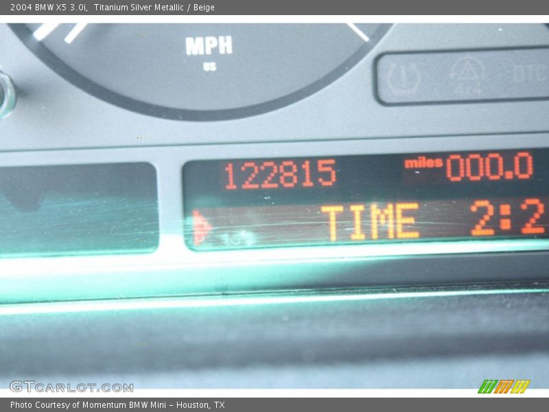 Titanium Silver Metallic / Beige 2004 BMW X5 3.0i