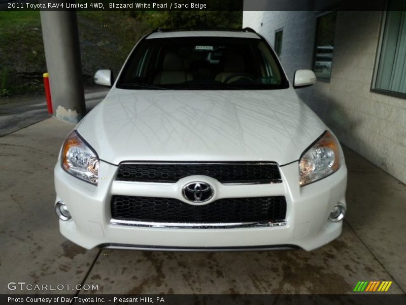 Blizzard White Pearl / Sand Beige 2011 Toyota RAV4 Limited 4WD
