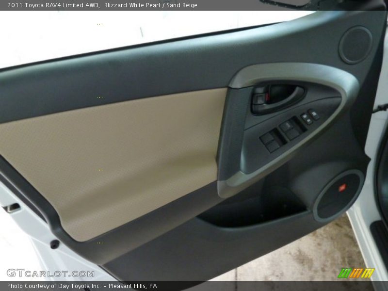 Blizzard White Pearl / Sand Beige 2011 Toyota RAV4 Limited 4WD