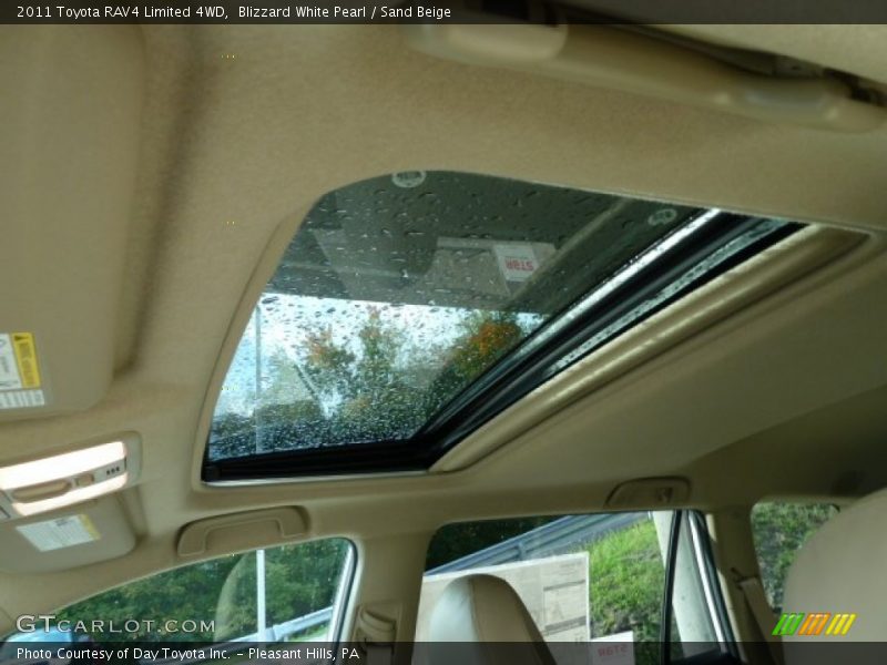 Blizzard White Pearl / Sand Beige 2011 Toyota RAV4 Limited 4WD