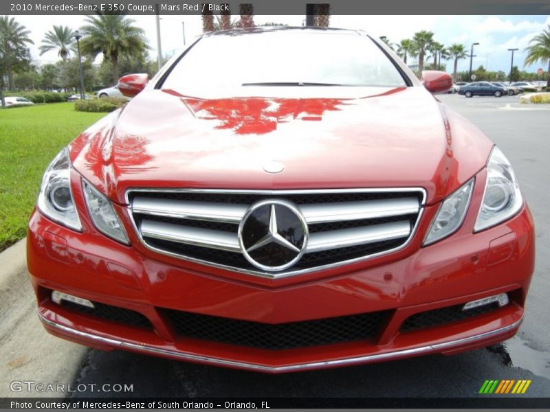 Mars Red / Black 2010 Mercedes-Benz E 350 Coupe